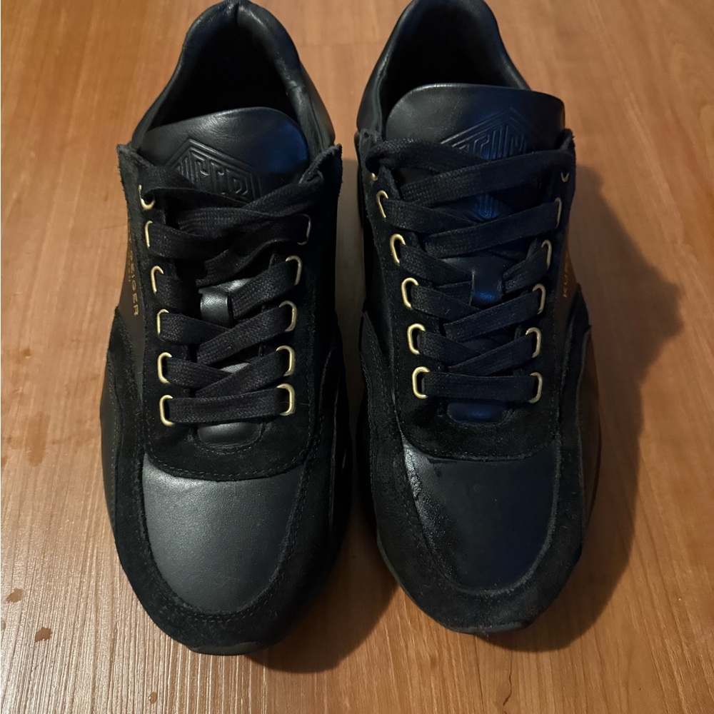 Black Leather Kurt Geiger Men's Shoes